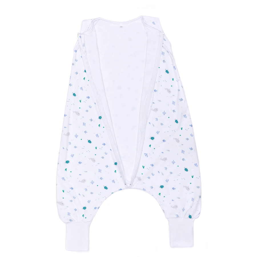 fillikid Sommerschlafsack mit Beine Ocean weiß