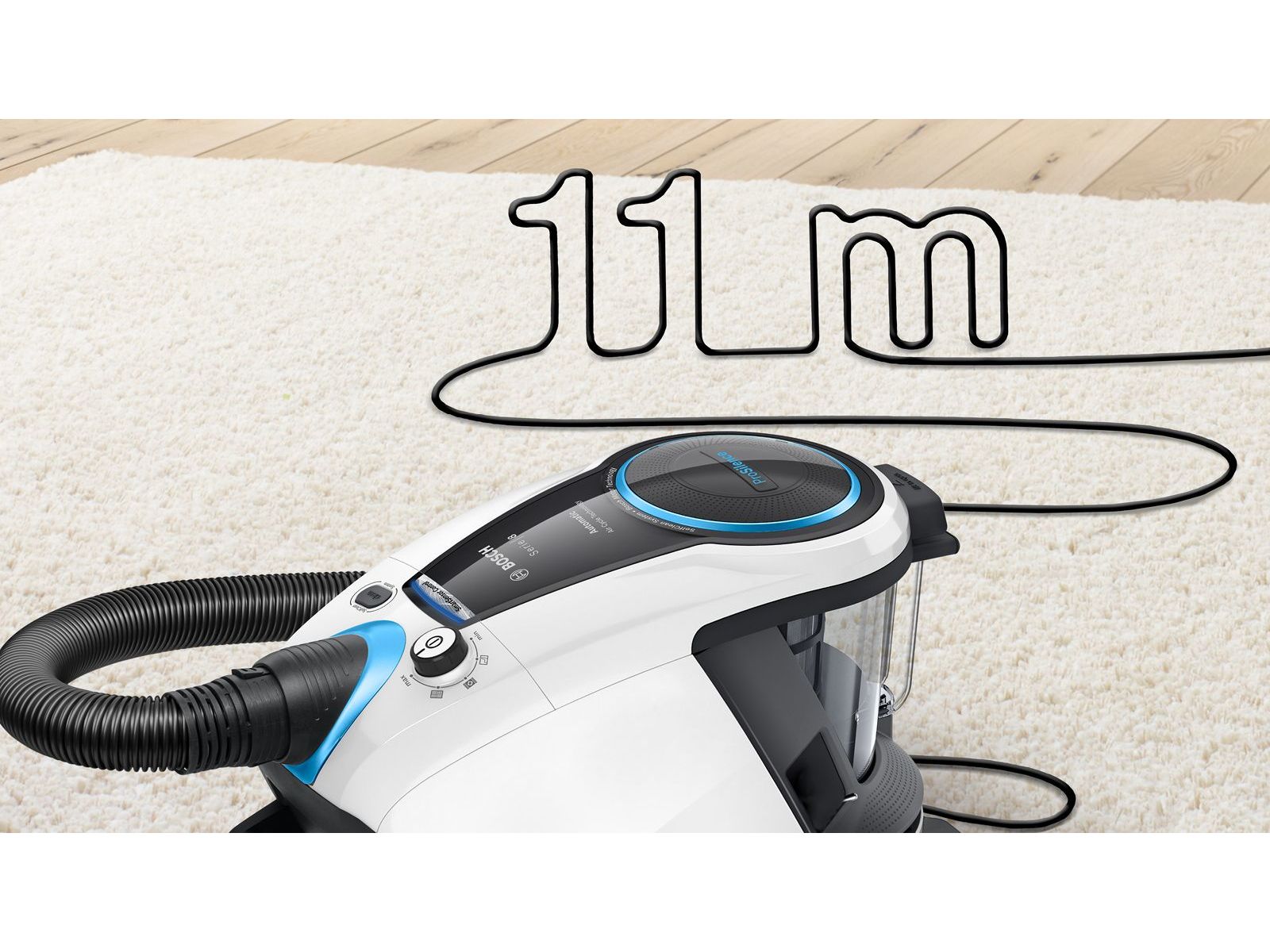 ASPIRADOR SEM SACO BOSCH BGS7SIL1 BRANCO 650 W