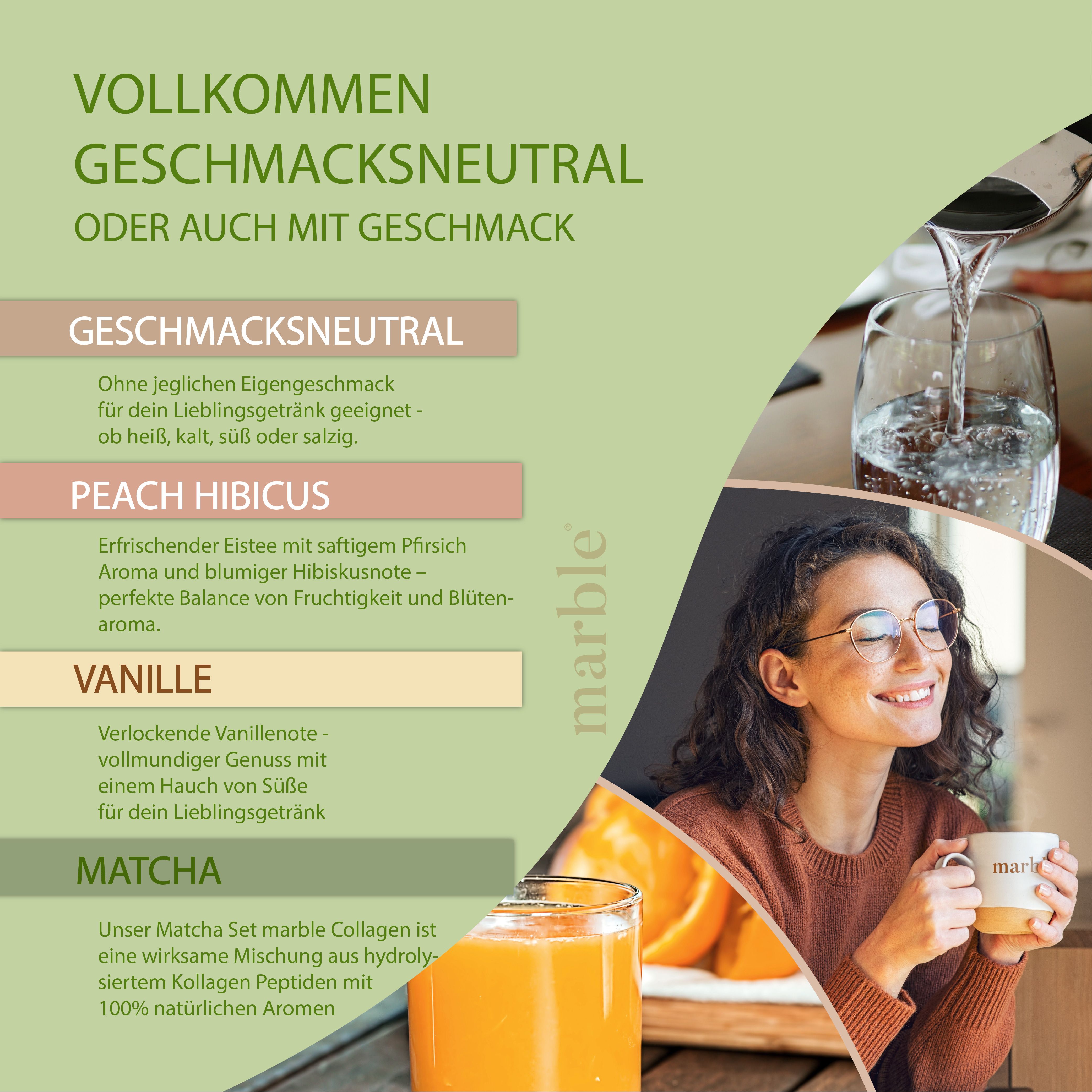marble® Collagen Pulver Matcha