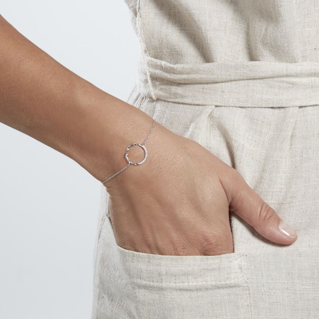 Bracelet Poldie Argent Oxyde De Zirconium