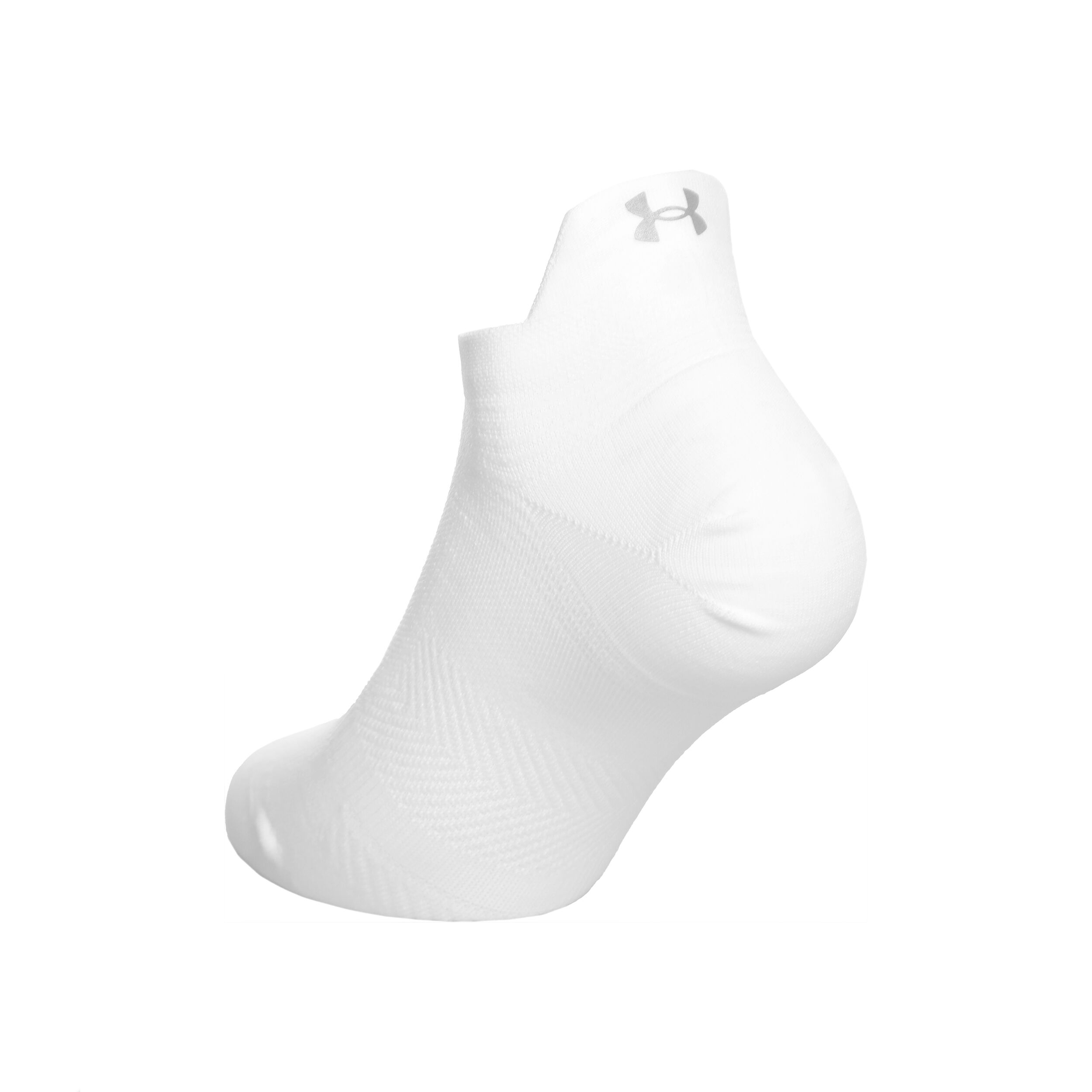 Under Armour AD Run Lite NS Tab Chaussettes De Running Pack De 2 Unités - Blanc