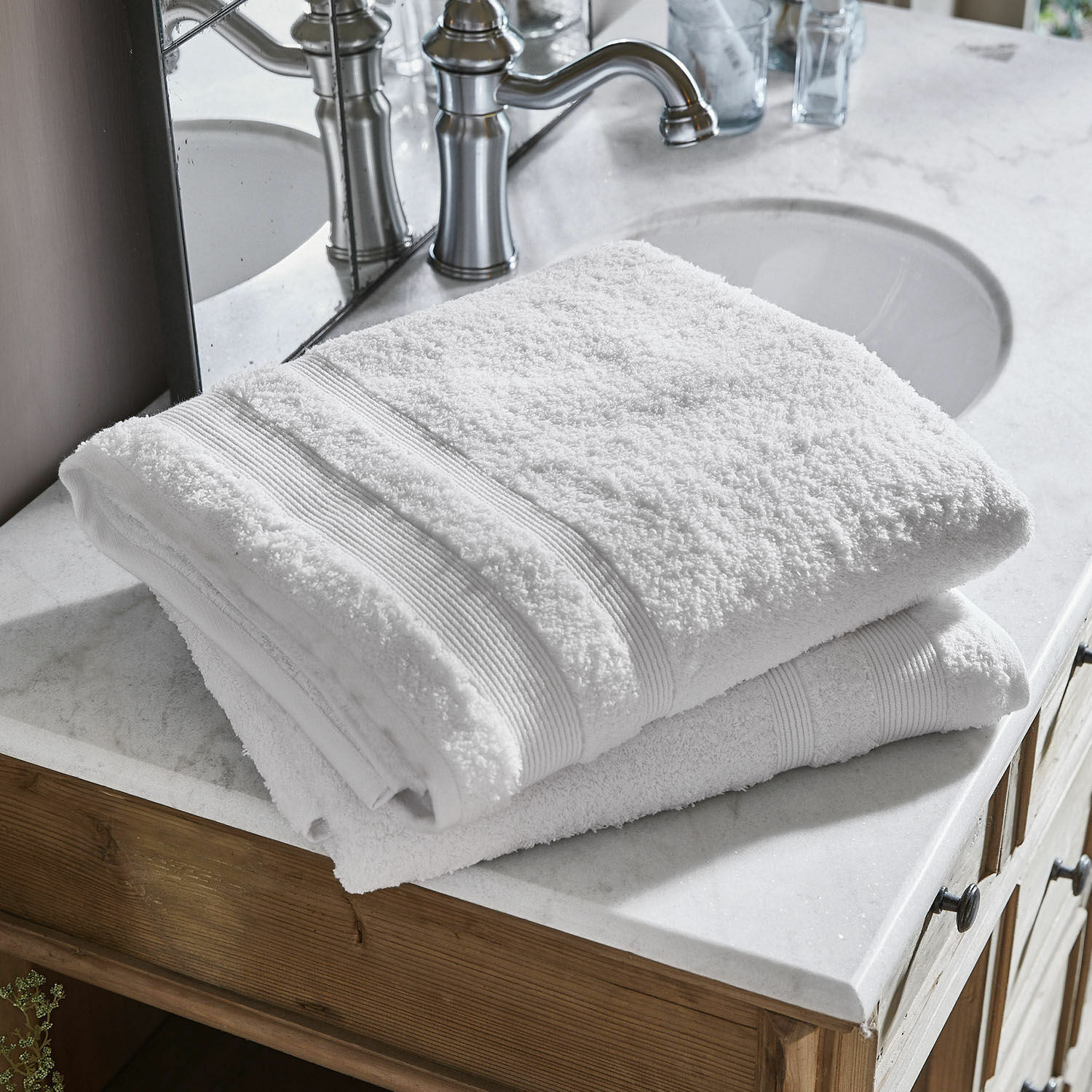 Badetuch 2er Set Bourogne weiß