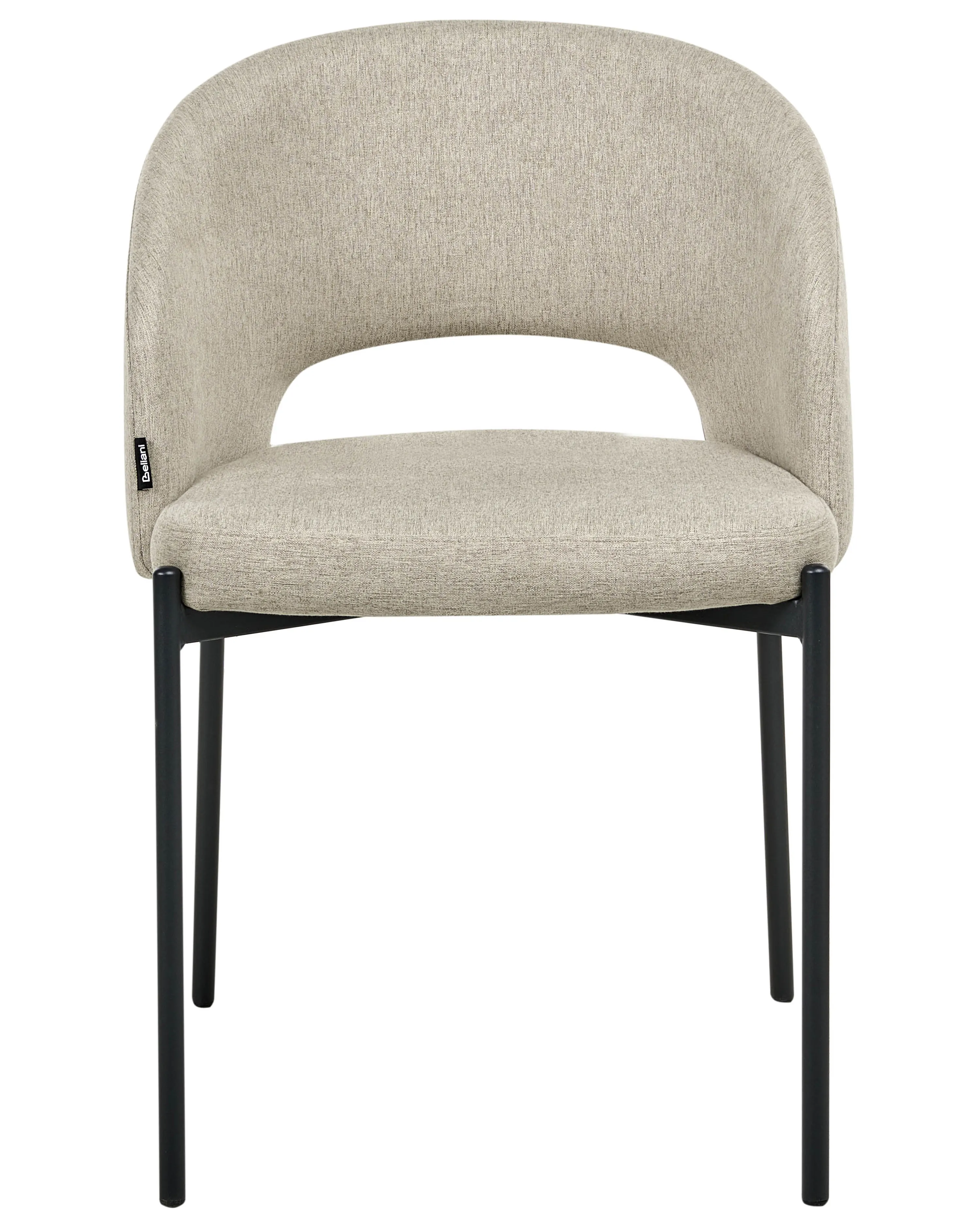 Set van 2 eetkamerstoelen PENNY Stof Zandbeige