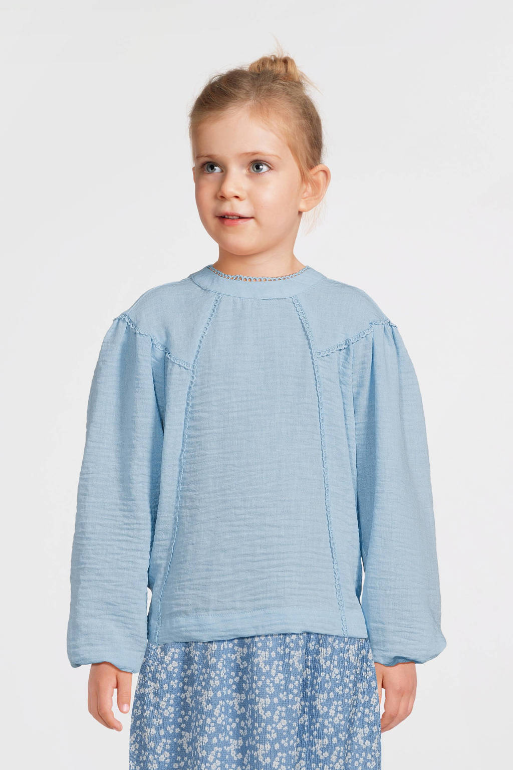 VERO MODA GIRL top VMCHRIS lichtblauw