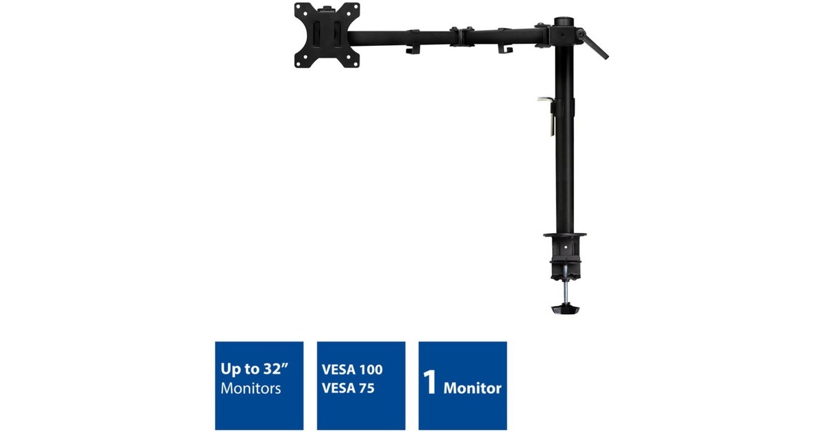 ACT ConnectivityMonitorarm, 1 scherm  (Zwart)
