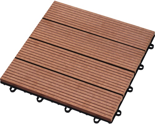 Konsta WPC kliktegel 30 x 30 cm, bruin