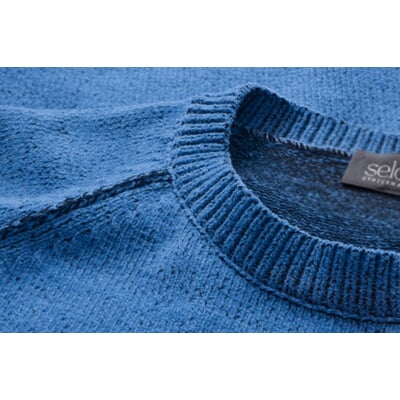 Herrenpullover Raglan, Blau
