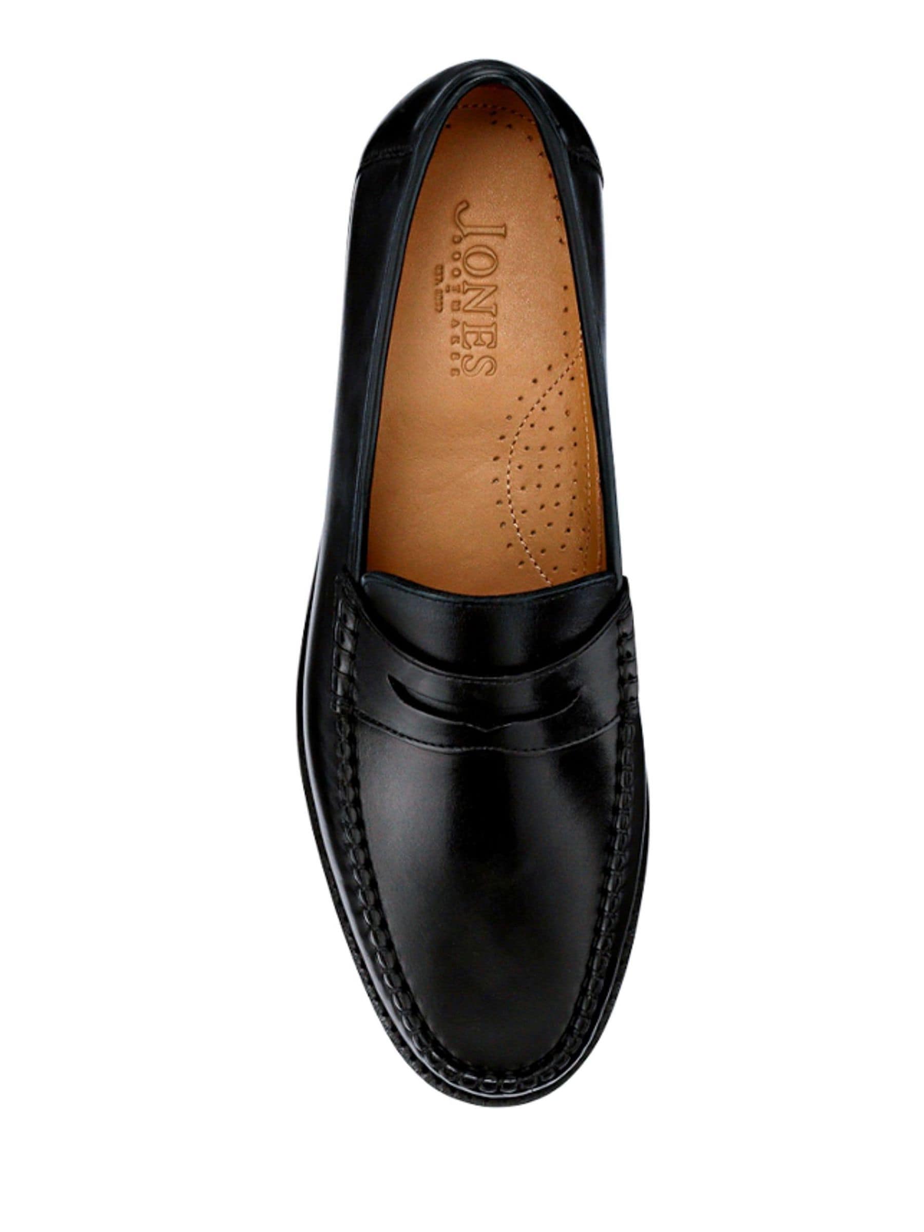 Zwart - Jones Bootmaker Quennell Leather Penny Loafers