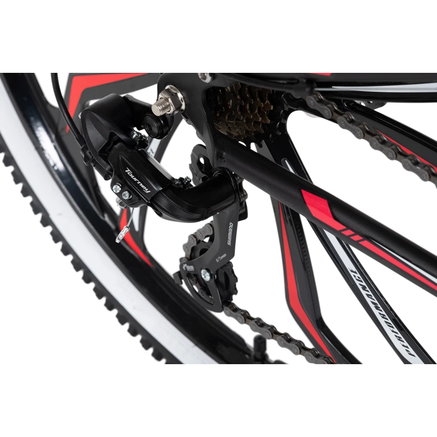 KS Cycling Mountainbike Hardtail 27,5 Zoll Scrawler schwarz-rot