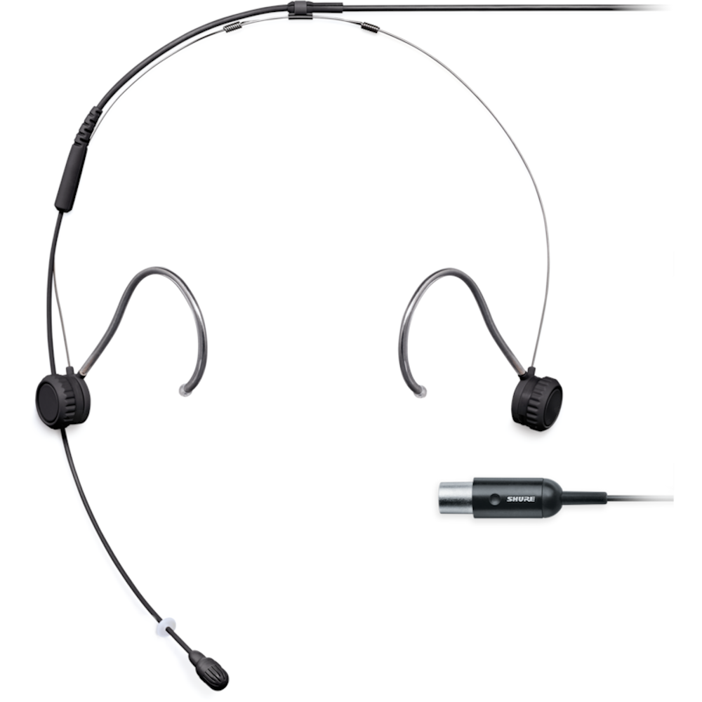 Shure TwinPlex TH53B/O-MTQG omnidirectionele headset (TA4F, zwart)