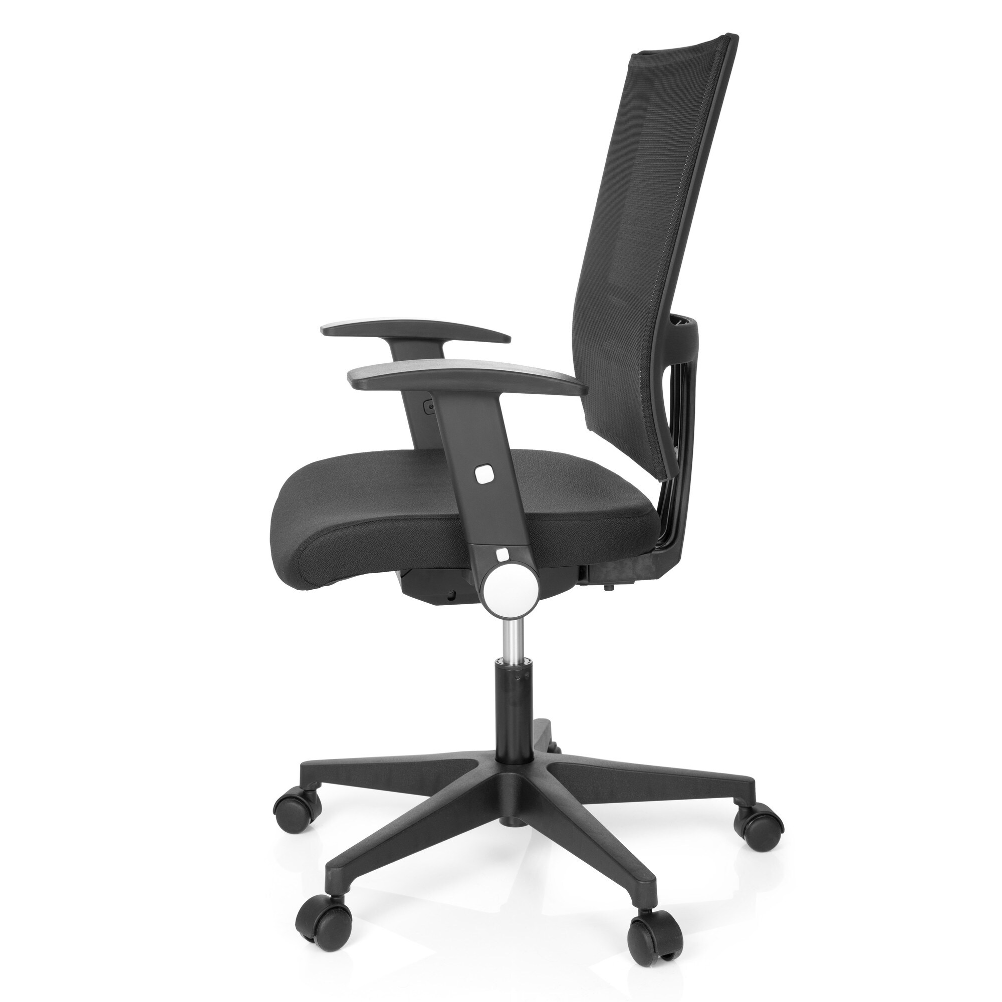 Home Office Bürostuhl OFFICE R8 Stoff/Netzstoff mit abklappbaren Armlehnen hjh OFFICE