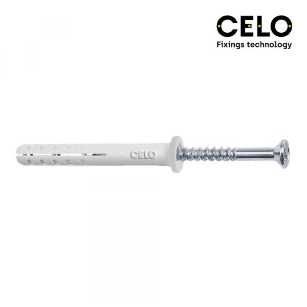 Celo Caixa 100un. Bucha Golpe Cabeça Plana Din/ref np5x50 - 17231