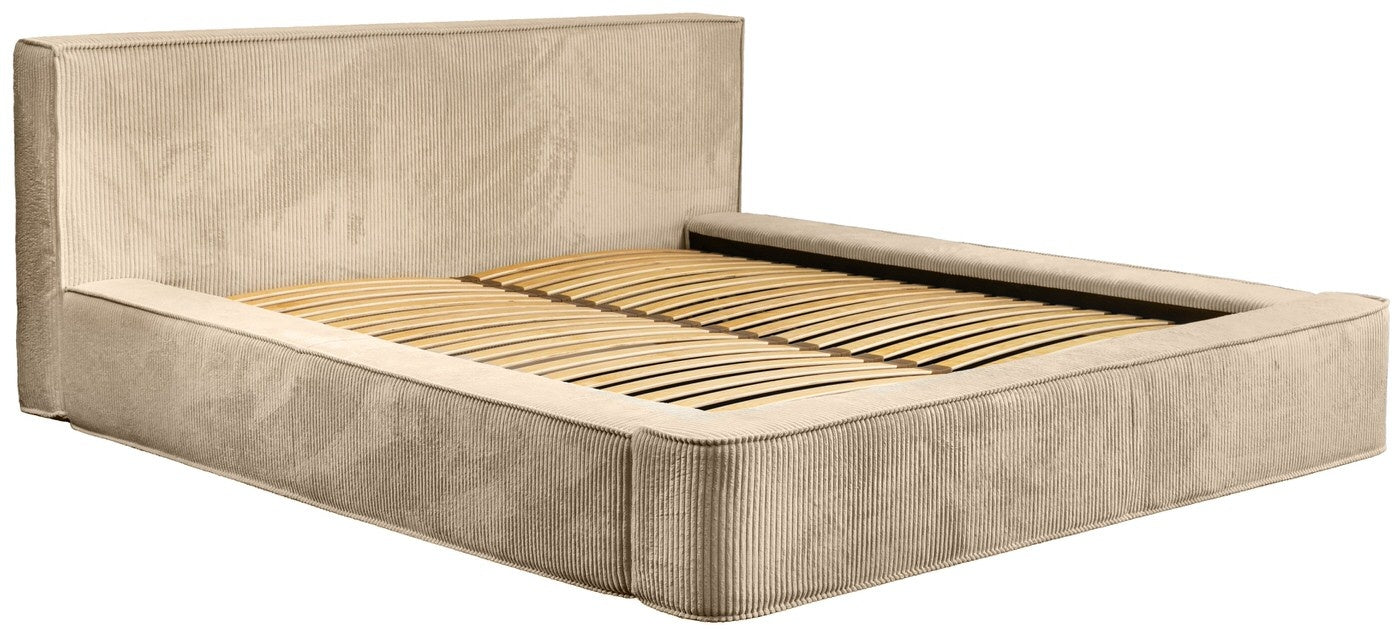 Trae Mobler Harmon 140 x 200 cm Gestoffeerd Bed Beige
