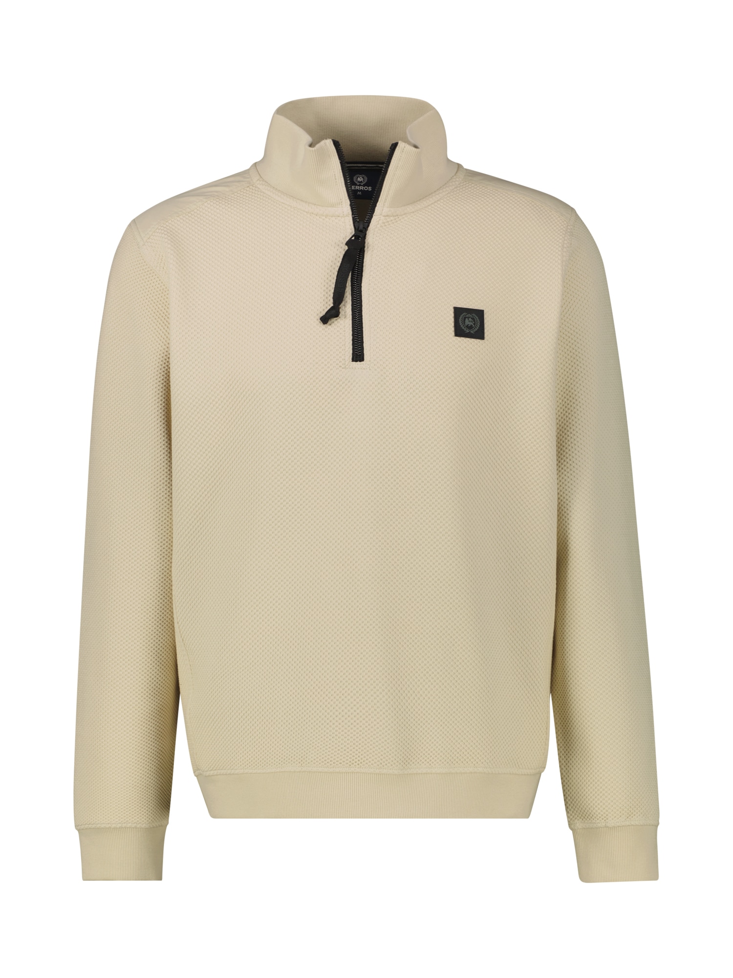 LERROS Sweatshirt »LERROS Struktur-Troyer in Grossen Grössen«