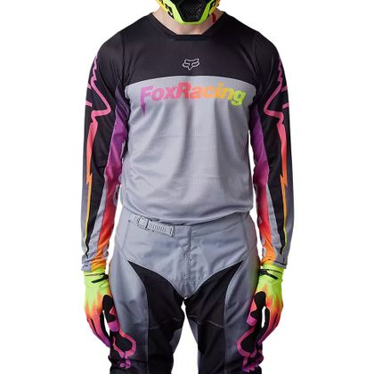 Maillot cross Fox 180 STATK 2023 - Gris