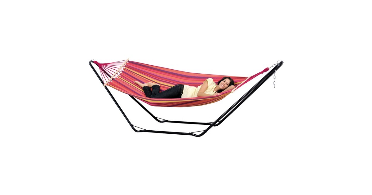 AmazonasBeach Set hangmat  (Rood/paars)