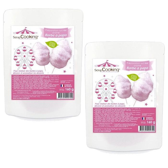 Préparation barbe à papa rose 320 g Scrapcooking