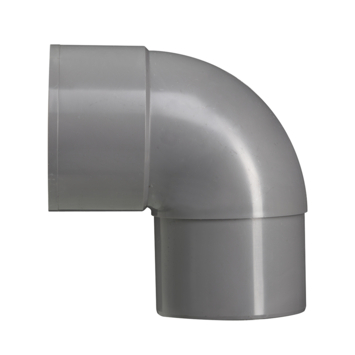 Martens PVC Bocht 90° Grijs Mof/ Verjongd 80 mm