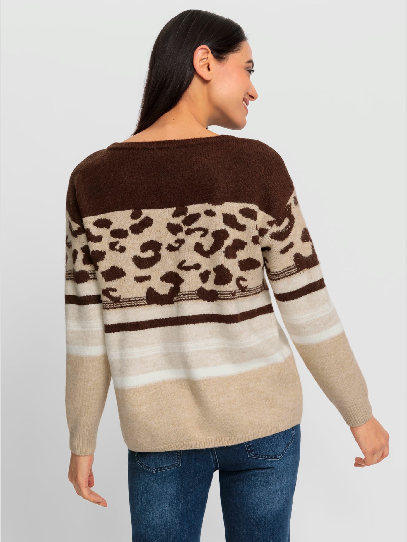 Pull joli motif léopard