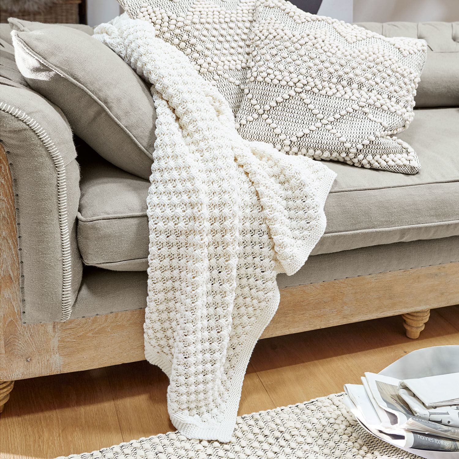 Plaid Tremes creme