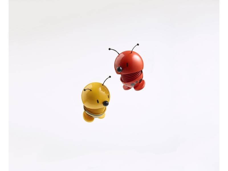 Hoptimist Aufsteller Bumble Biene S 6.8 cm, Gelb/Schwarz Fröhliche Wackelfigur