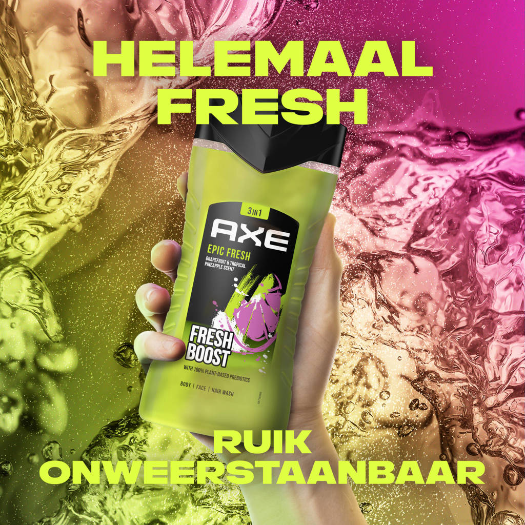 Ruikt lekkerEpic Fresh 3-in-1 douchegel - 6 x 250 ml