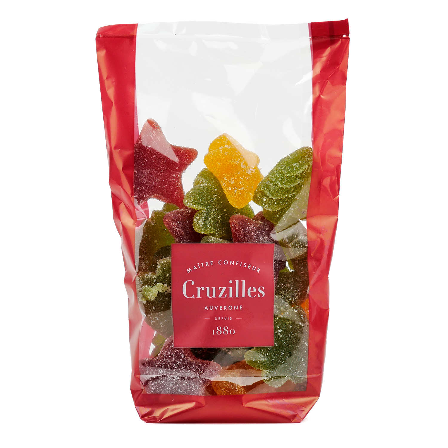 Pâtes de fruits forme festive (étoile, sapin, mannele)