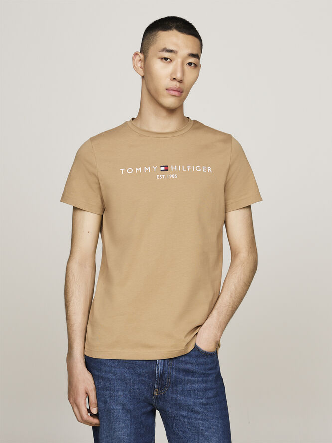 Tommy Hilfiger TOMMY LOGO TEE Safari canvas