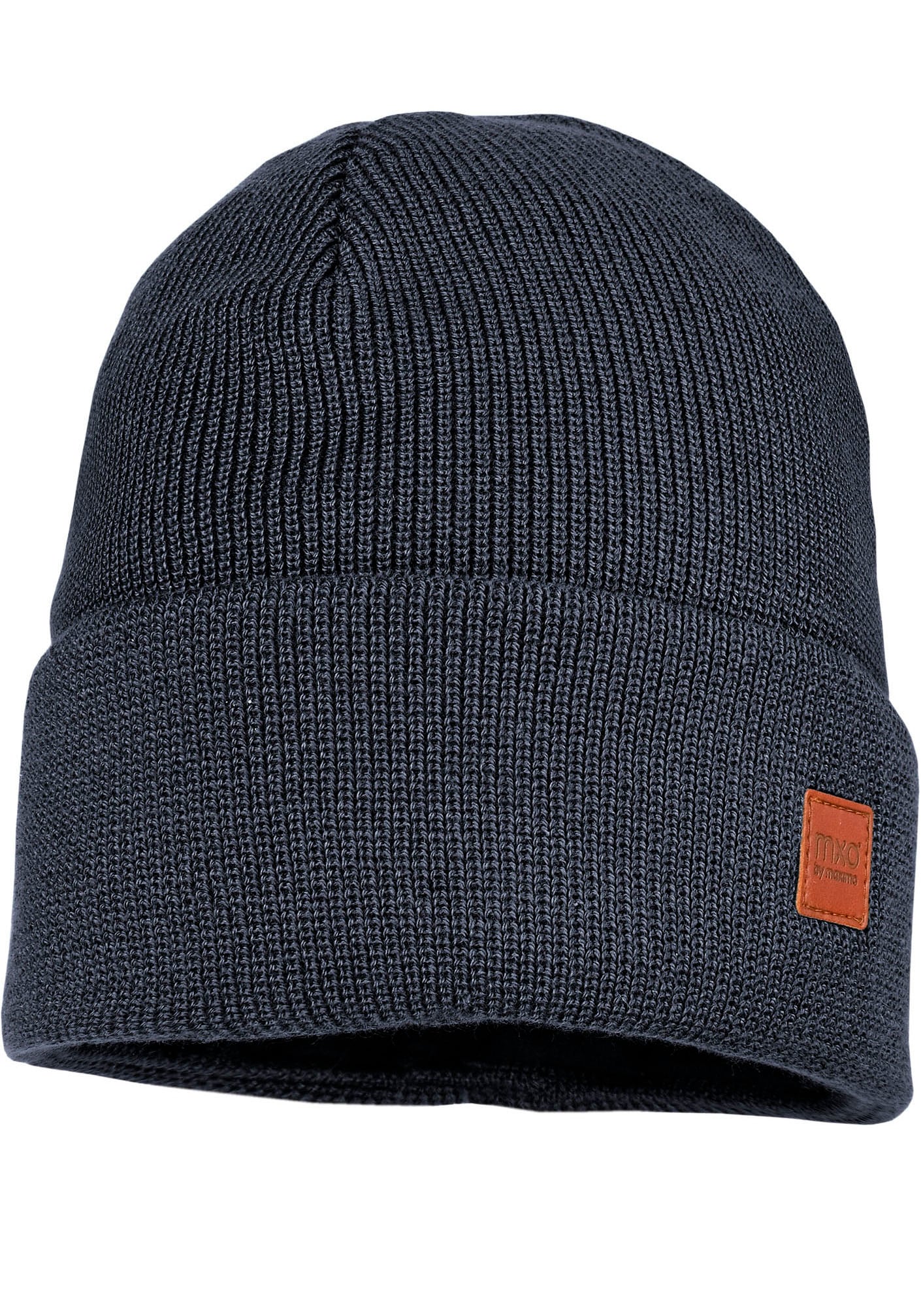 MAXIMO Beanie , Strick, breiter Umschlag, gefüttert, wärmend, weich, unifarben,