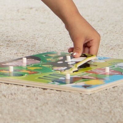 Melissa & Doug Knottepuslespill Bondegårdsdyr 8 Brikker
