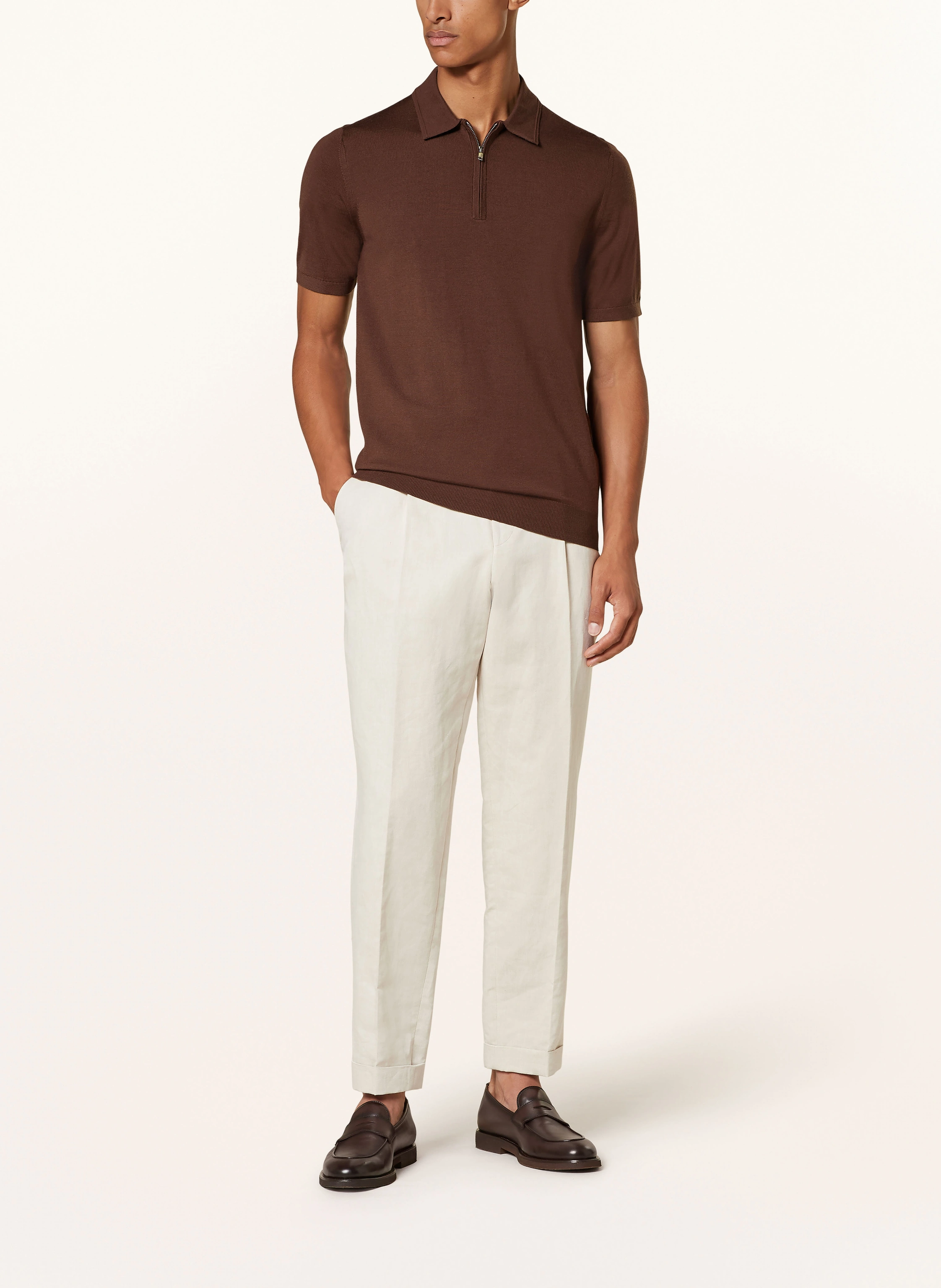 REISS Strick-Poloshirt MAXWELL