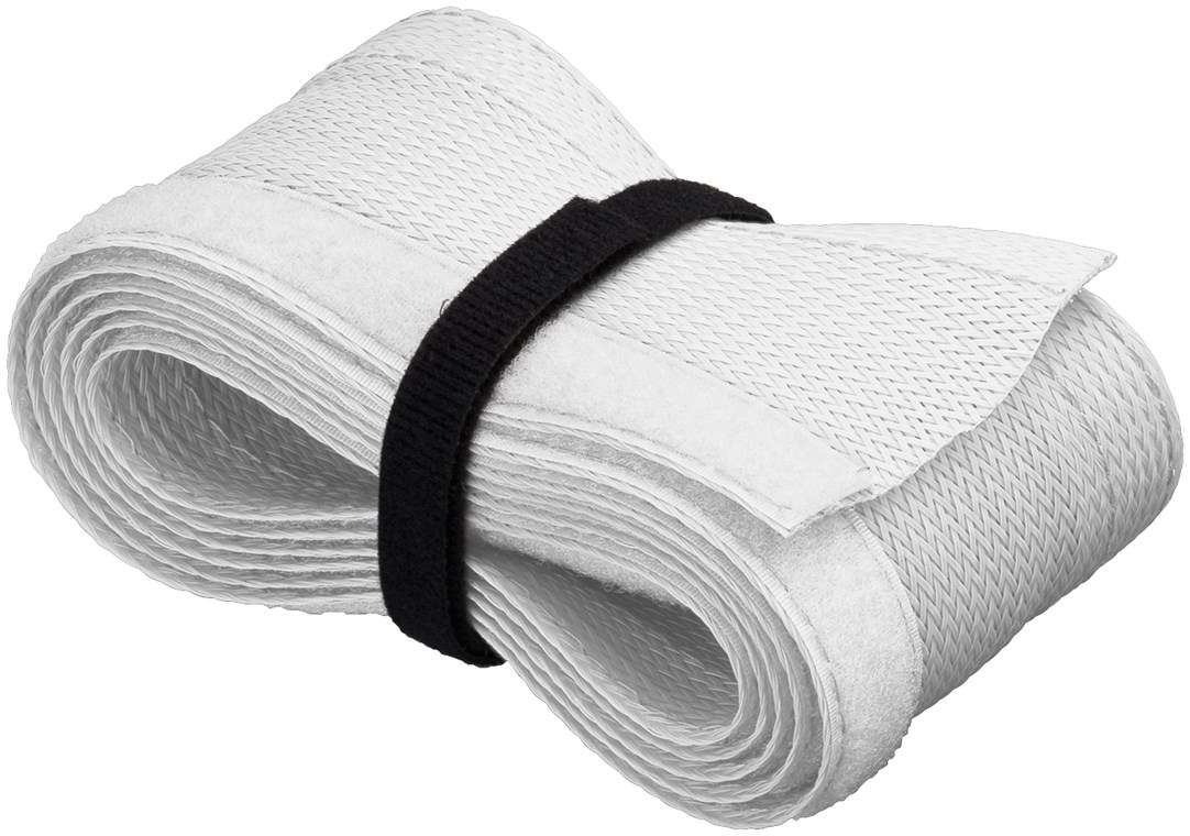 Goobay CM WireSleeve Kabelmantel 1,8 m weiß