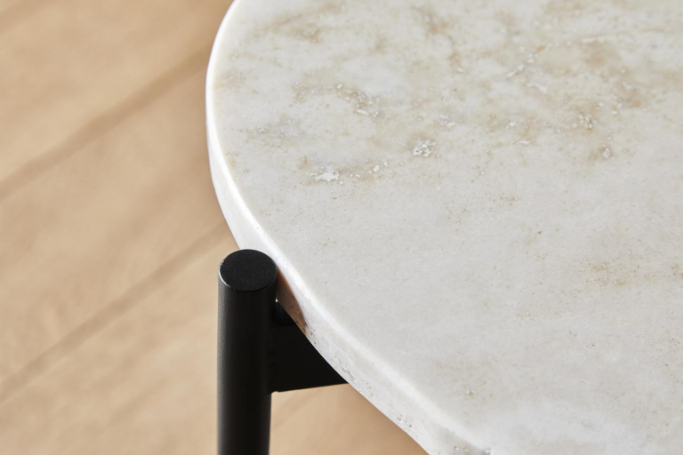 Woud La Terra bijzettafel medium ivory travertine
