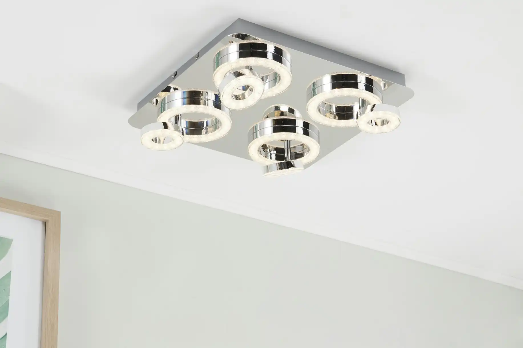 Paul Neuhaus Smart Home-Deckenleuchte, 4-flammig, chrom