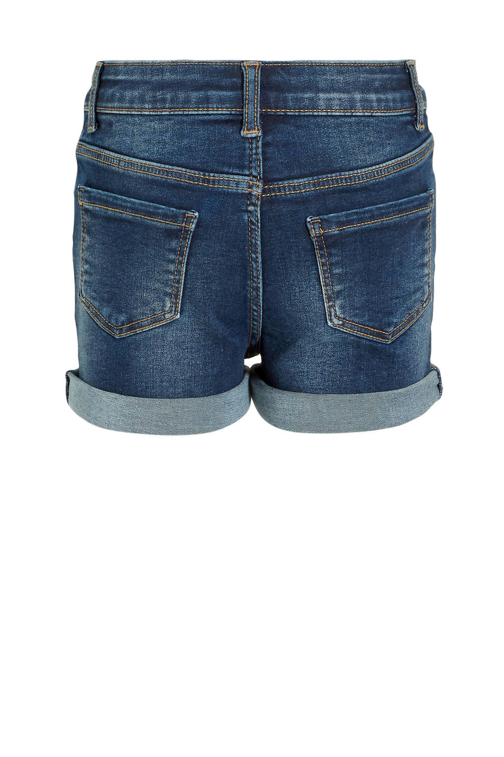 anytime denim short donkerblauw
