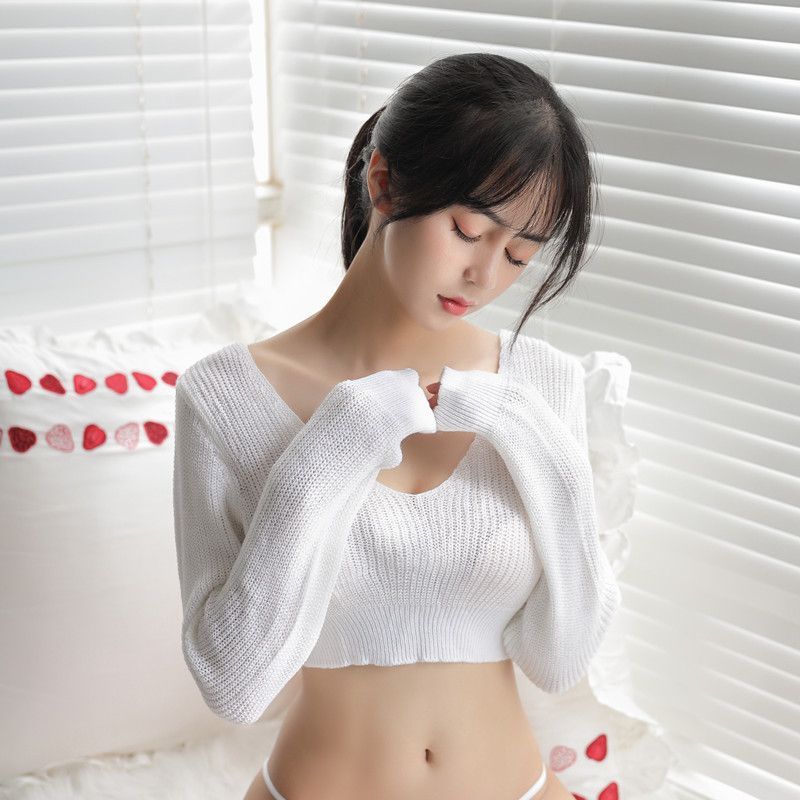 Hotty - Cropped top / lage minirok / hoofdband / set