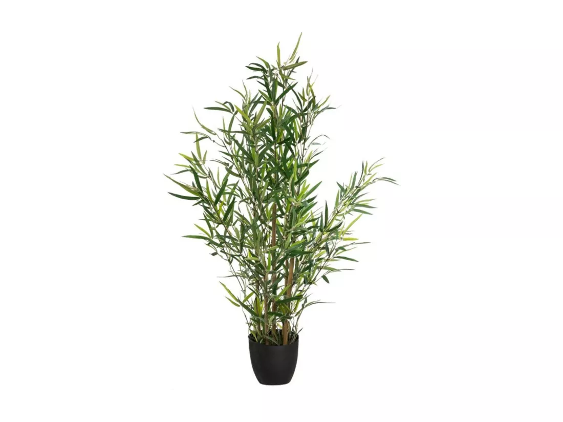 WELL HOME - Plante Bambou Artificielle H.90cm avec pot idéale pour la décoration