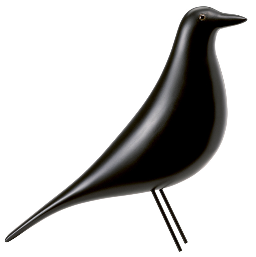 Decoratie object Eames House Bird black ash
