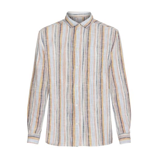 Knowledge Cotton Apparel Stribet Skjorte, Multi Color Stripe, XXL