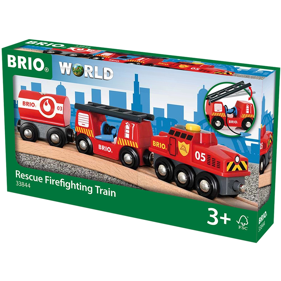 BRIO® WORLD Feuerwehr-Löschzug 33844