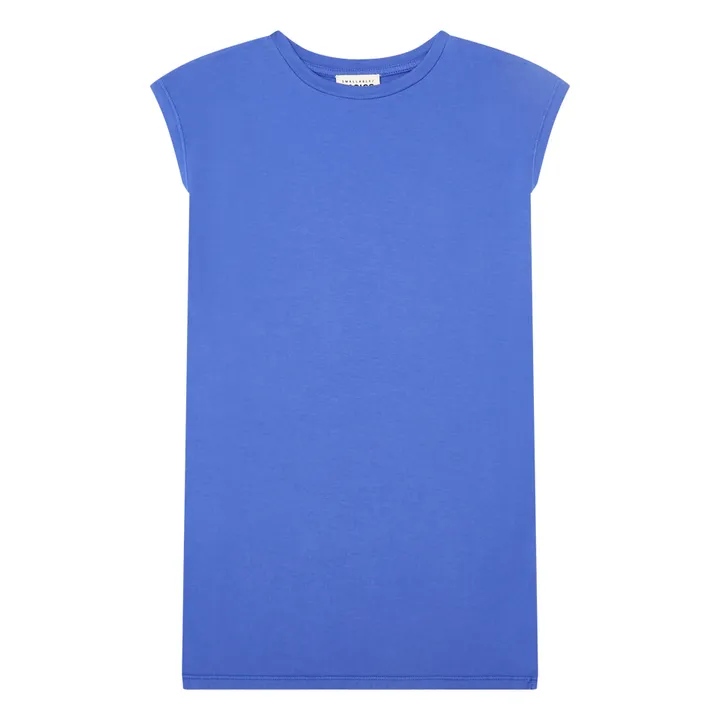 SMALLABLE BASICS Robe Debardeur Fille A Fentes Coton Bio | Bleu indigo