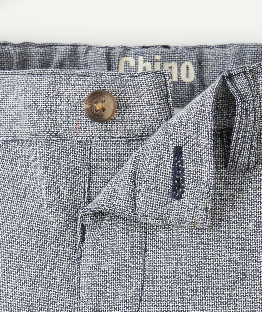 PANTALON CHINO BÉBÉ GARÇON GRIS BLEU