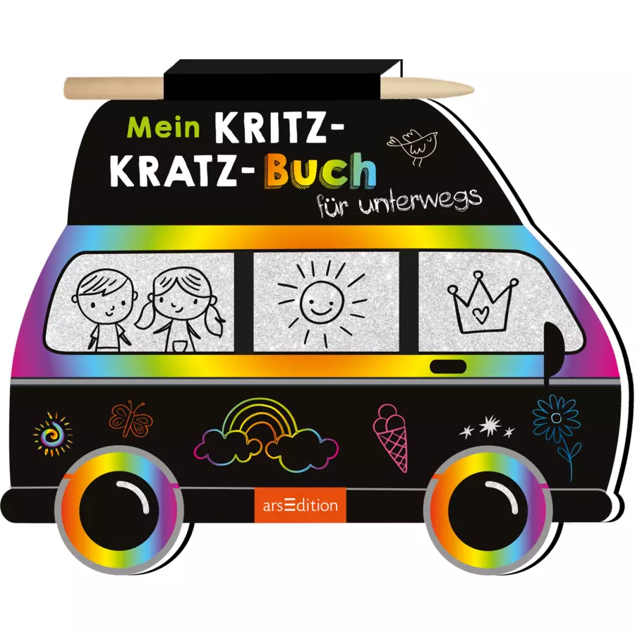 arsEdition Mein Kritzkratz-Buch für unterwegs