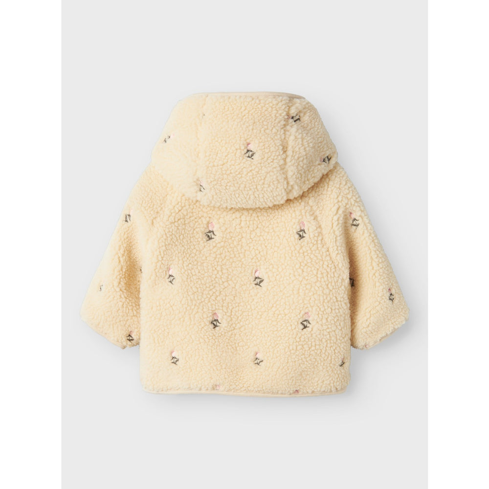 Køb Lil'Atelier Bleached Sand Nalo Loose Sherpa Jakke