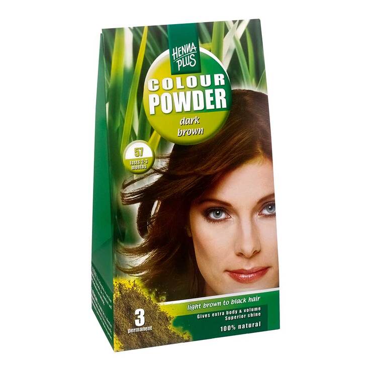Hennaplus Colour Powder Dark Brown 57, 100 g