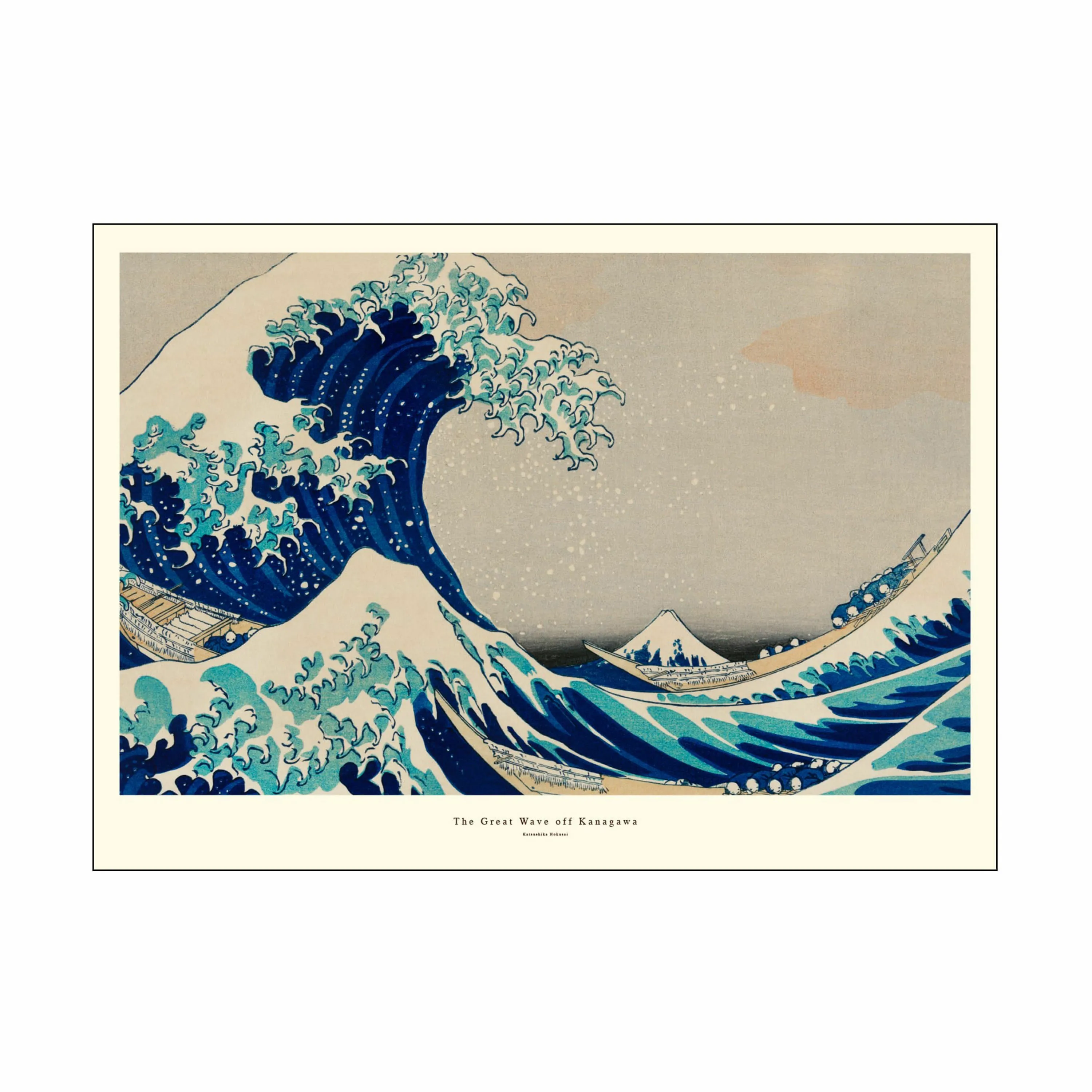 Poster&Frame Plakat - The great wave off Kanagawa