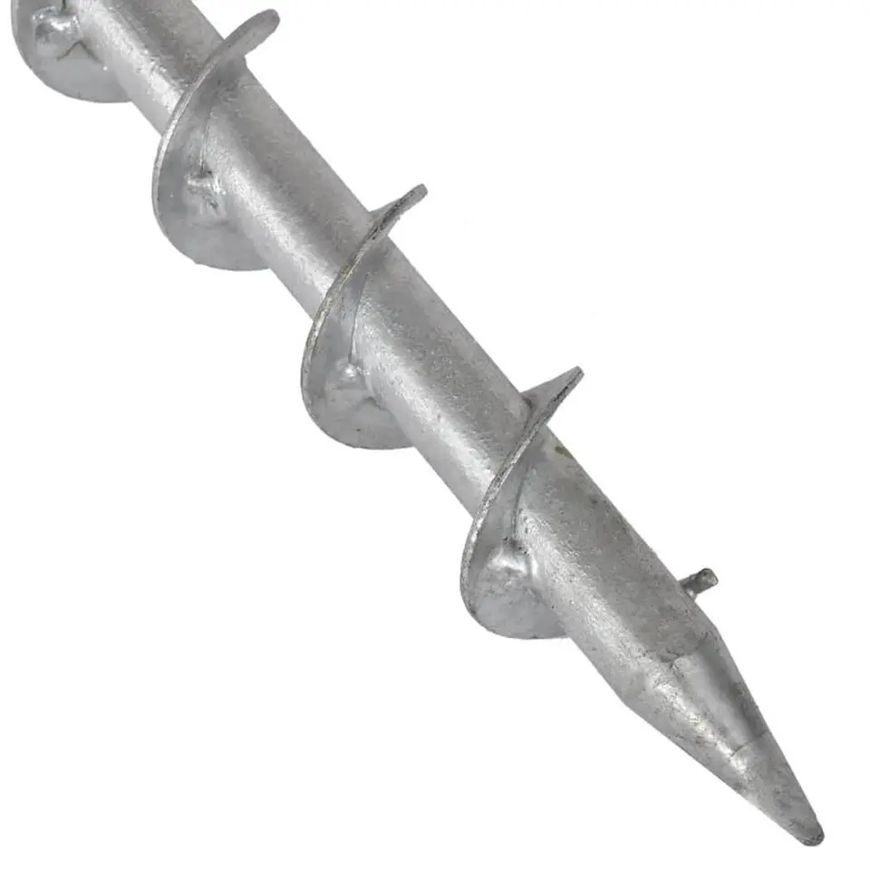 vidaXL - Parasolvoet grondanker - Zilver - Staal