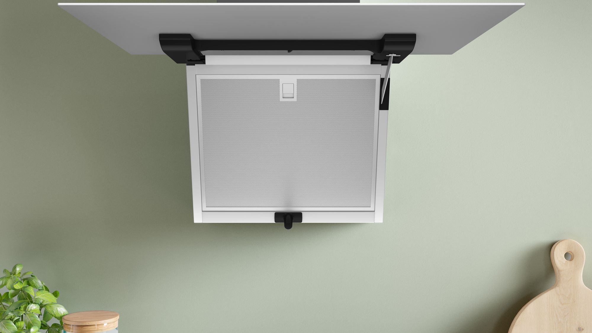 Coifa de parede decorativa Série 4, 60 cm, vidro branco DWK67FN20