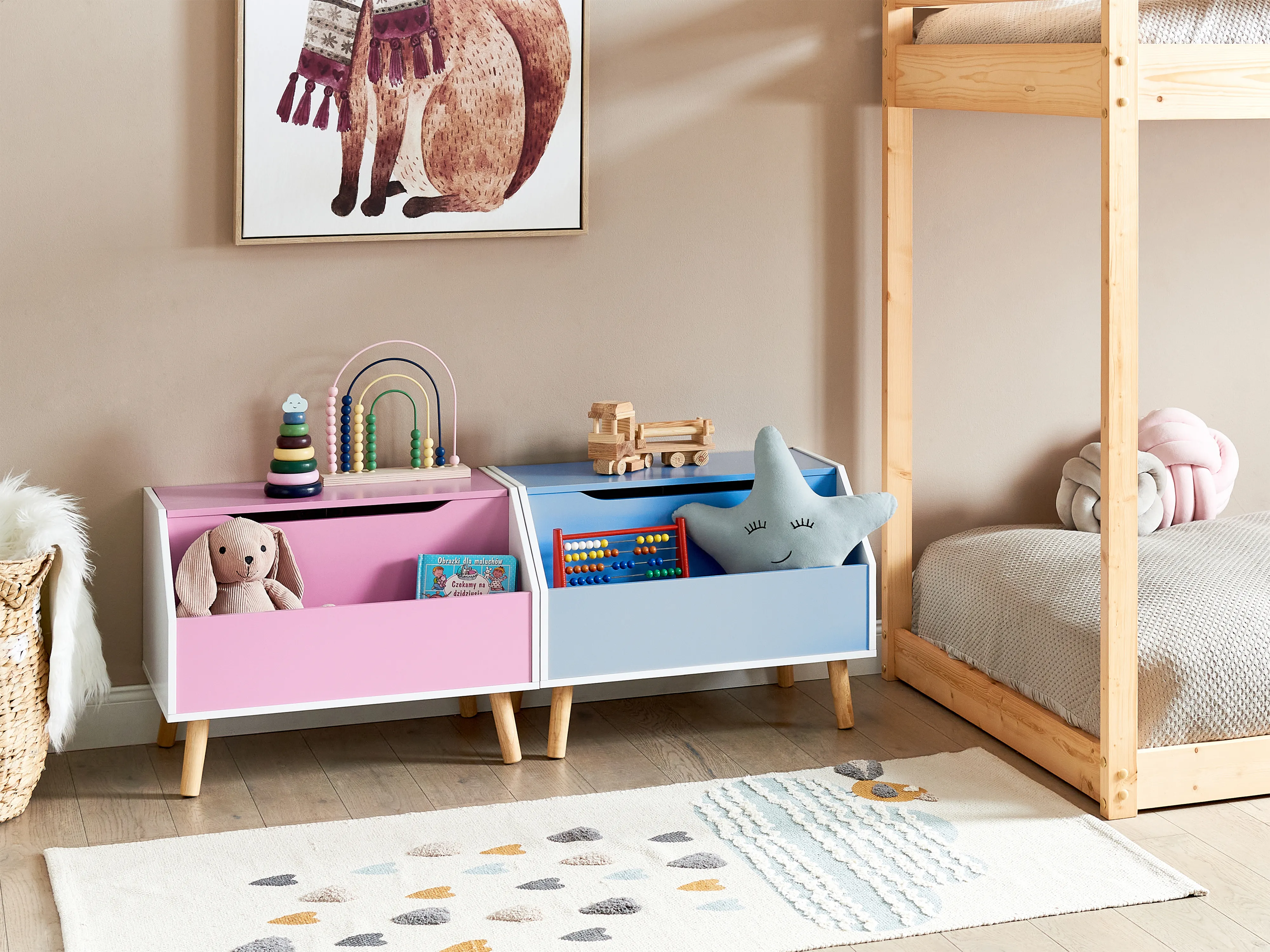 Kast CASPER 43 cm Roze