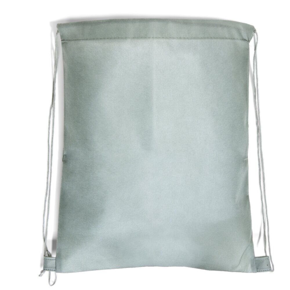 Sac à dos uni avec cordon 34xH43cm - 2 modèles gris ou noir